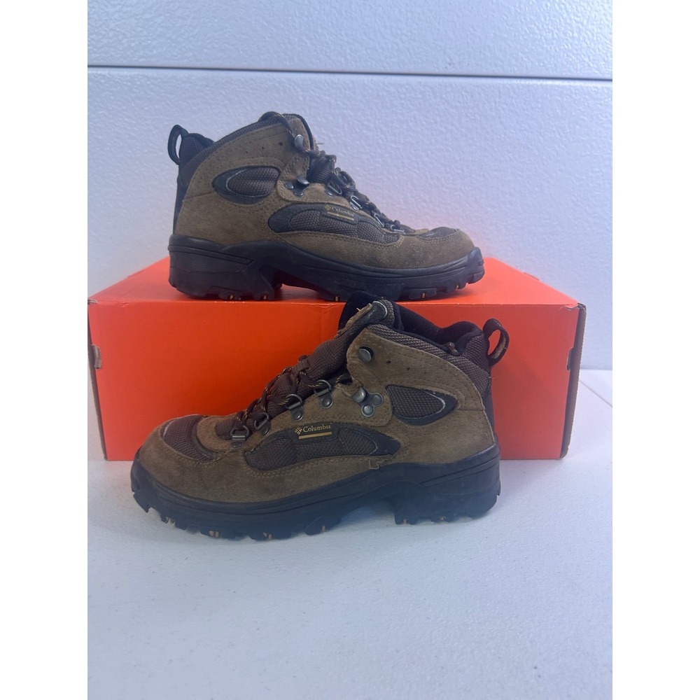 Columbia Hilltop Ridge Hiking Boots Brown Women Size 7.5 #2859